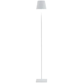 ZAFFERANO POLDINA PRO L FLOOR LAMP 170x170x1220mm. PAINTED MATT WHITE 4.5W LED 400lm. — Image №1