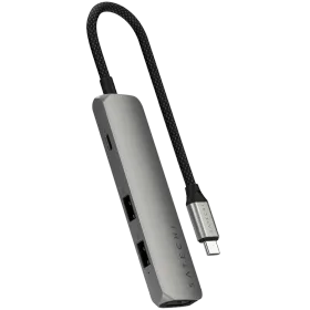 SATECHI  Slim 4 Multiport  Multiport Adapter  Space Gray — Image №1