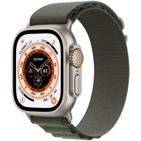 Apple Watch Ultra GPS + Cellular, 49mm, Natural, Green Alpine Loop, Small — Изображение №1