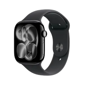 Apple Watch Series 11 GPS + Cellular, 46мм, Jet Black Aluminium, Черный спортивный ремешок, S/M — Изображение №1 Apple Watch Series 11 GPS + Cellular, 46мм, Jet Black Aluminium, Черный спортивный ремешок, S/M — Изображение №1