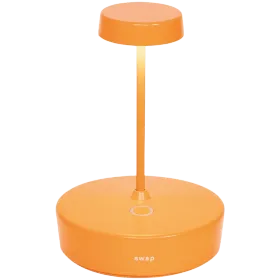 ZAFFERANO SWAP MINI TABLE LAMP 100x148mm. PAINTED MATT ORANGE 2.0W LED 183lm — Image №1