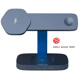 CANYON WCS-310 Wireless Charger, 15 W, Dark Grey/Blue — Image №1