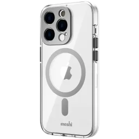 MOSHI Case iGlaze Slim Hardshell Case with MagSafe, Luna Silver for iPhone 14 Pro — Image №1