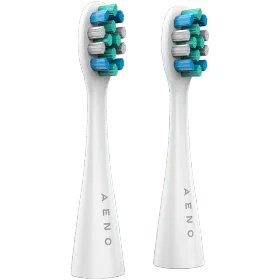 Сменные насадки для зубных щеток AENO DB1S/DB2S, белые, щетина Dupont, 2 шт. в наборе — Изображение №1