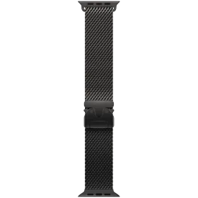 Apple 49mm Milanese Loop Ζώνη Milanese Loop Μαύρος Για Apple Watch 44/45/46/49 mm — Εικών №1