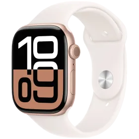 Apple Watch Series 10 GPS, 42mm, Rose Gold, Light Blush Sport Band, S/M — Image №1