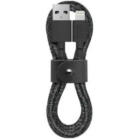 NATIVE UNION Καλώδιο USB σε Lightning, 1.2 μετρητής, Noir Μαύρο — Εικών №1