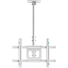 ONKRON Ceiling TV Mount Tilt Swivel for 32" to 80" Screens up to 68 kg, White, VESA: 100x100 - 600x400 — Изображение №1