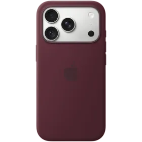 APPLE Silicone Case with MagSafe, Burgundy for iPhone 18 Pro — Image №1