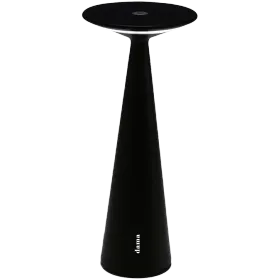 ZAFFERANO DAMA PRO TABLE LAMP 125x291mm. DIM MATT BLACK 2.2W LED 146-186lm. — Изображение №1