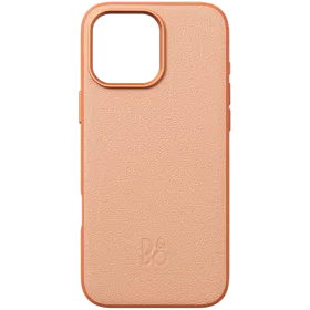 BANG & OLUFSEN Чехол Leather Case with MagSafe, Sunset Apricot для iPhone 16 Pro — Изображение №1
