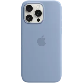 APPLE Θήκη Silicone Case with MagSafe με MagSafe, Winter Blue for iPhone 15 Pro Max — Εικών №1