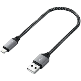 SATECHI Lightning Cable, 0.25 m, Space Gray — Image №1