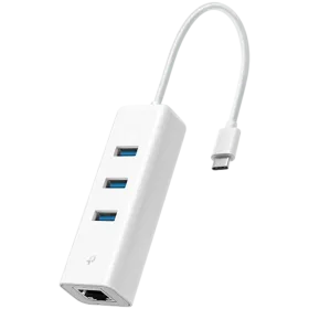 TP-LINK USB Type-C 3-Port Hub & Gigabit Ethernet Adapter White — Image №1