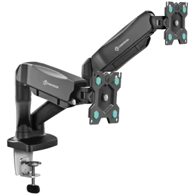ONKRON Dual Monitor Desk Mount Stand for 13 to 32" Monitors up to 8 kg, Black — Image №1