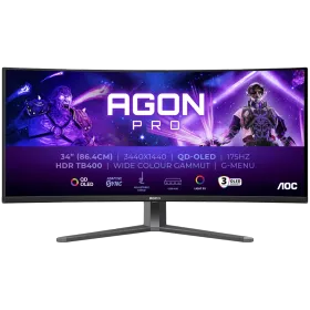 AOC LED-монитор (34", 3440x1440, OLED) Тёмно-серый — Изображение №1