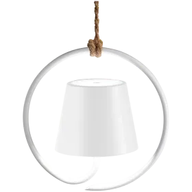ZAFFERANO POLDINA PENDANT LAMP 198x198mm. MATT WHITE 2.2W LED 185/203 lm. — Εικών №1