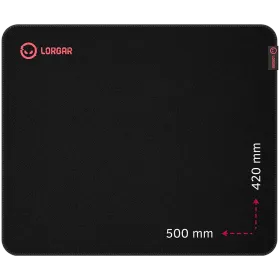 Gaming mouse pad LORGAR 500mm x 420mm x 3mm, Black/Red — Изображение №1