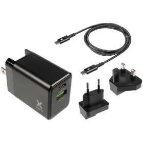 XTORM Power Adapter 2*USB/USB-C, 20 W (Lightning Cable included) — Image №1