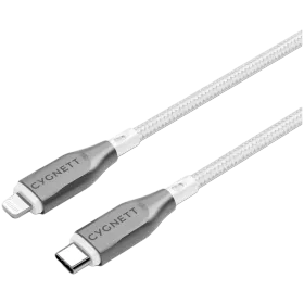 CYGNETT USB-C to Lightning Cable, 1 m, White — Image №1