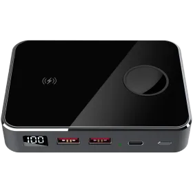 PRESTIGIO Graphene PD Watch Power Bank, 10000 mAh, Ασημί — Εικών №1