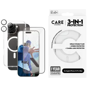 PANZERGLASS Case Flagship 3-in-1 Bundle with MagSafe, Clear for iPhone 16 Pro Max — Image №1