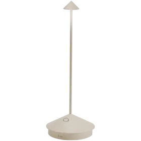 ZAFFERANO PINA PRO TABLE LAMP 105x290mm. PAINTED MATT SAND 2.2W LED 173lm. — Εικών №1
