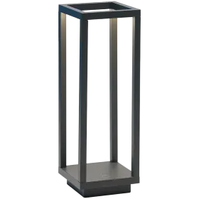 ZAFFERANO HOME PRO TABLE LAMP 100x100x294mm. PAINTED DARK GREY 2.2W LED 165 lm. — Εικών №1