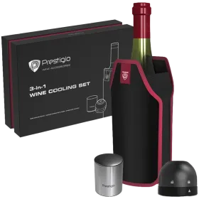 PRESTIGIO Wine cooling jacket, Black — Image №1