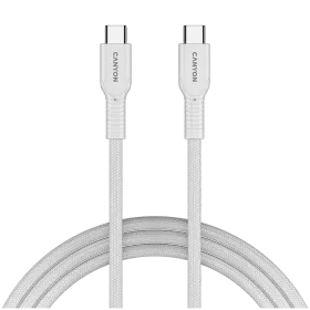 CANYON USB-C to USB-C Cable, 1 m, White — Image №1