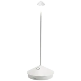 ZAFFERANO PINA PRO TABLE LAMP 105x290mm. PAINTED MATT WHITE 2.2W LED 173lm. — Εικών №1