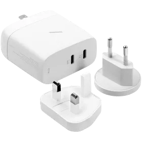 NATIVE UNION Προσαρμογέας ρεύματος 2*USB-C, 67 βατ, Λευκό — Εικών №1