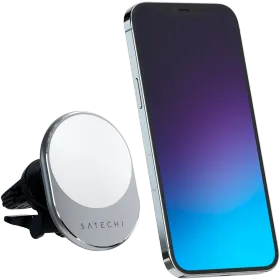 SATECHI Car Cradle Magnetic Wireless Car Charger, Space Gray — Image №1