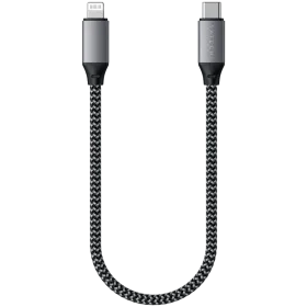 SATECHI USB-C to Lightning Cable, 0.25 m, Space Gray — Image №1