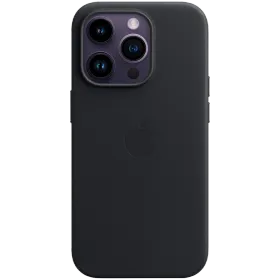APPLE Leather Case with MagSafe with MagSafe, Midnight for iPhone 14 Pro — Image №1