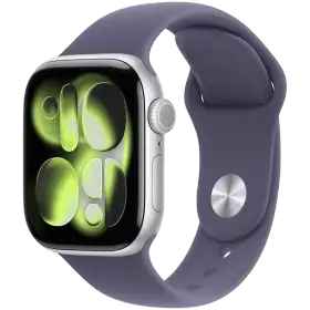 Apple Watch Series 11 GPS, 42χιλ., Silver Aluminium, Purple Fog Sport Band, S/M — Εικών №1 Apple Watch Series 11 GPS, 42χιλ., Silver Aluminium, Purple Fog Sport Band, S/M — Εικών №1