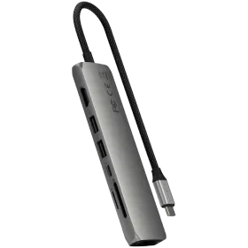 SATECHI  Slim 7 Multiport  Multiport Adapter  Space Gray — Image №1