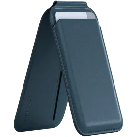 SATECHI Wallet Vegan-Leather Magnetic Wallet Stand , Dark Blue — Image №1