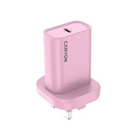 CANYON OnCharge 30CL UK Power Adapter USB-C, 30 W, Pink USB Type C — Image №1