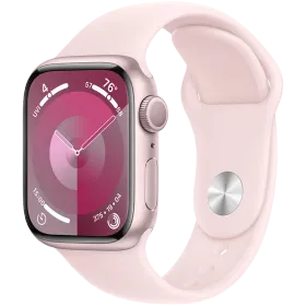 Apple Watch Series 9 GPS, 41mm, Pink, Light Pink Sport Band, S/M — Image №1