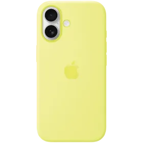 APPLE Silicone Case with MagSafe, Neon Yellow for iPhone 17 — Image №1