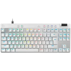 LOGITECH G PRO X TKL RAPID Gaming Keyboard, Wired, White, US EN — Image №1