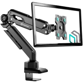 ONKRON Monitor Arm Desktop Mount for 13” to 34" LCD LED Screens up to 10 Kg, Black — Image №1