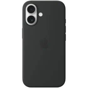 APPLE Silicone Case with MagSafe, Black for iPhone 16 — Image №1