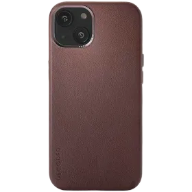 DECODED Case Leather Case with MagSafe, Brown for iPhone 13 mini — Image №1