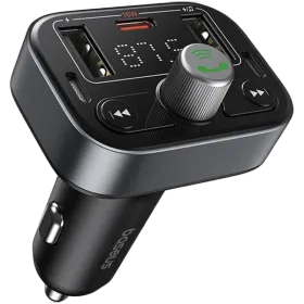 Car Adapter BASEUS 3*USB/USB-C, 18 W, 2*USB Type-A, USB Type C, Black — Image №1