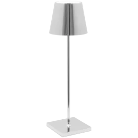 ZAFFERANO POLDINA PRO TABLE LAMP 111x380mm. CHROME 2.2W LED 185/203lm. — Εικών №1