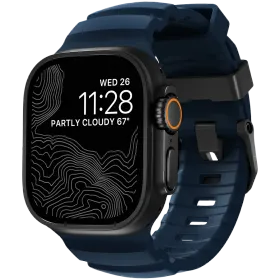 NOMAD Band Rocky Point Band Black Titanium Hardware Atlantic for Apple Watch 44 mmApple Watch 45 mmApple Watch 46 mmApple Watch 49 mm 46/49 mm — Image №1