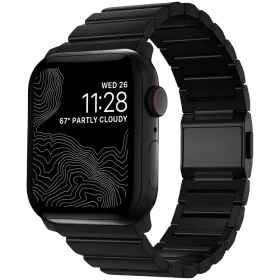 NOMAD Titanium Band for Apple Watch 44/42mm Band Titanium Band Black for Apple Watch 42 mmApple Watch 44 mmApple Watch 45 mm 42/44/45 mm — Image №1