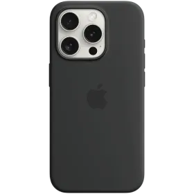 APPLE Θήκη Silicone Case with MagSafe με MagSafe, Μαύρος for iPhone 15 Pro — Εικών №1